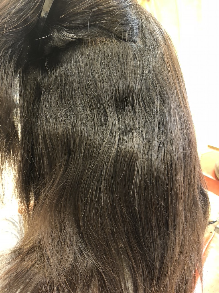 頭が大きく見えるクセの例 リアルサロンワーク 縮毛矯正 くせ毛と上手く付き合うためのblog
